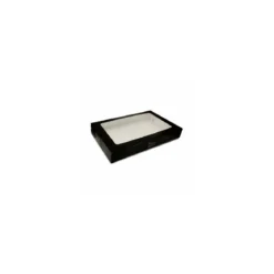 Boîte fenêtre "votre artisan" en carton noir 42,5 x 28,5 x 6 cm - par 25