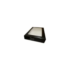 Boîte fenêtre "votre artisan" en carton noir 42,5 x 28,5 x 6 cm - par 25