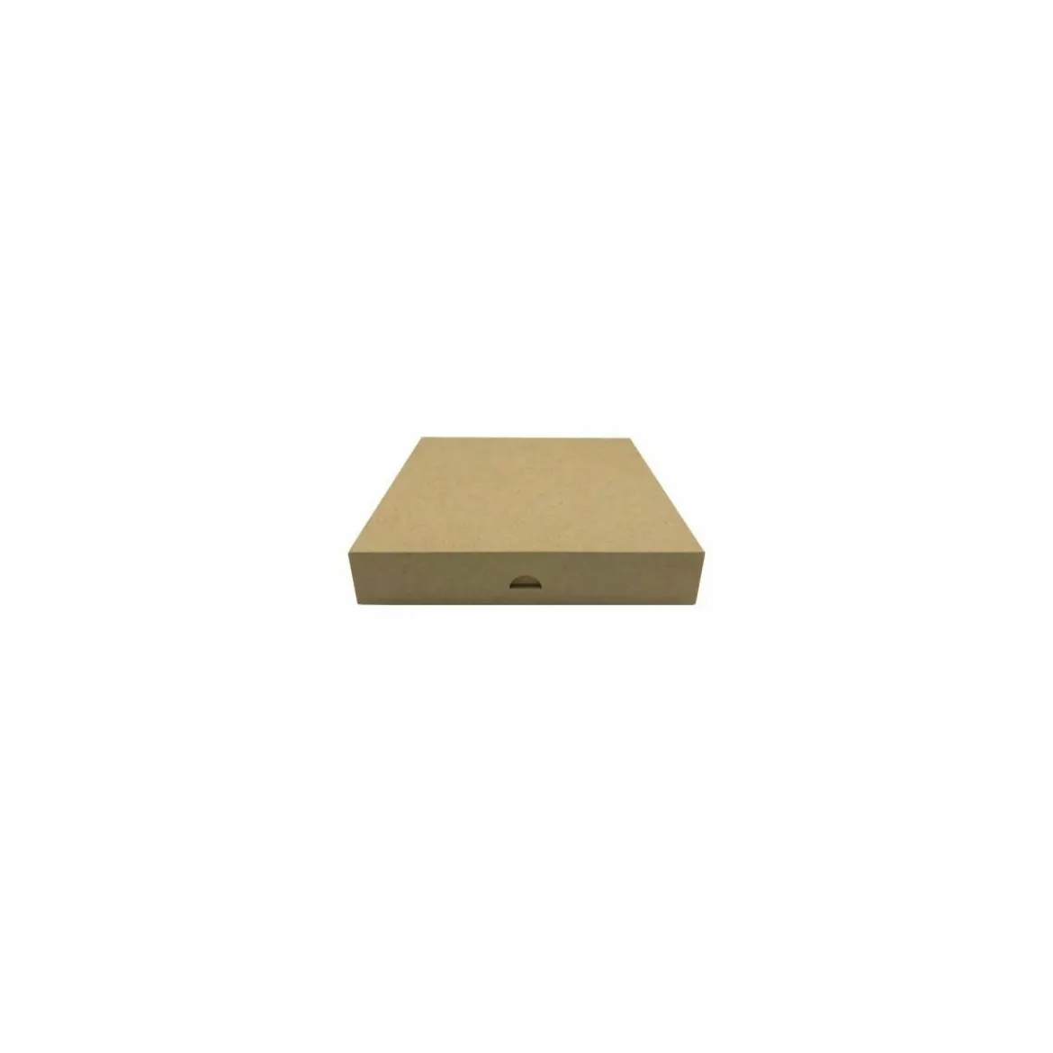 Boîte à pâtisserie kraft brun 23 x 23 x 5 cm - par 50