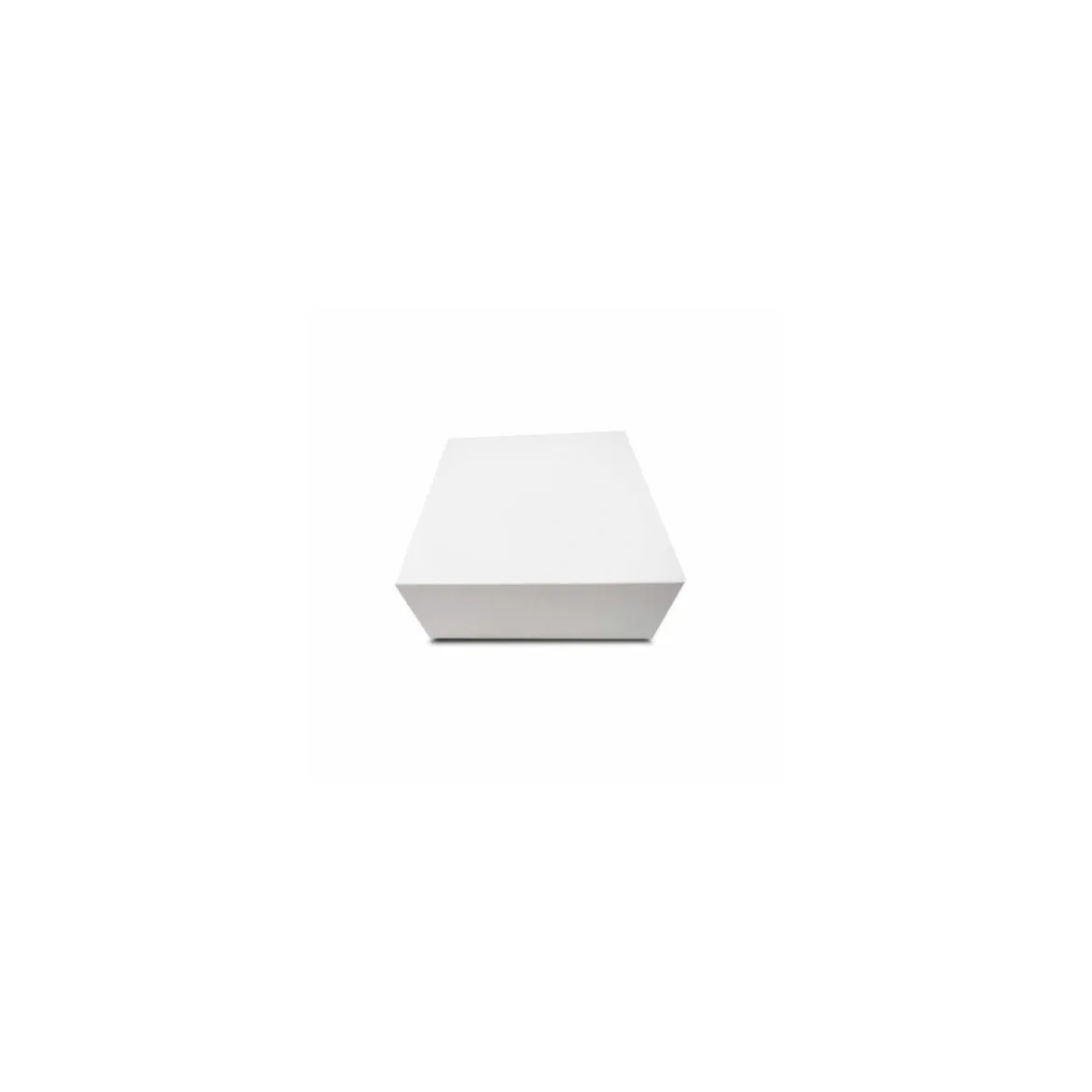 Boîte pâtissière blanche en carton 18 x 18 x 8 cm - par 50