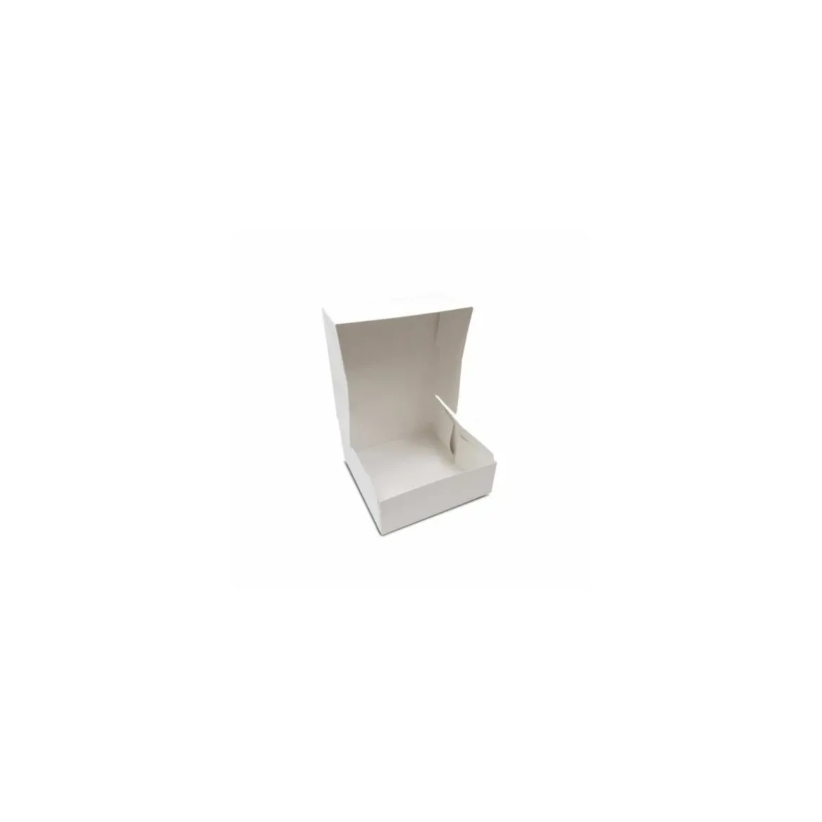 Boîte pâtissière blanche en carton 18 x 18 x 8 cm - par 50