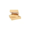 Boîte pâtissière kraft brun avec couvercle 25 x 25 x 8 cm - par 50