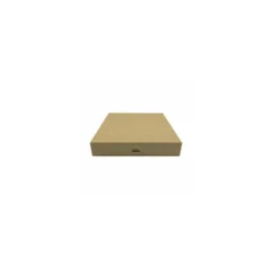 Boîte pâtissière Kraft brun 26 x 26 x 5 cm - par 50