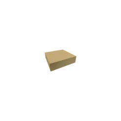 Boîte pâtissière Kraft brun 18 x 18 x 5 cm - par 50