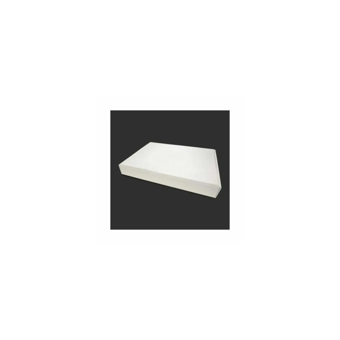 Boîte traiteur carton micro cannelures blanche 34 x 25 x 6 cm - par 25