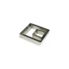 Cadre inox 6 x 6 x 3 cm