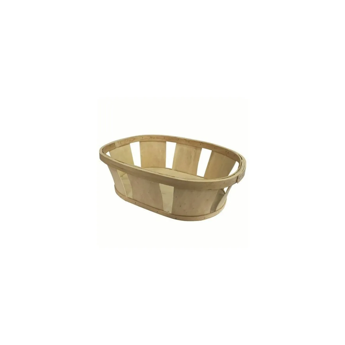 Cageot bois ovale 41,5 x 31 x 13 cm