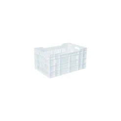 Caisse ajourée PEHD blanc 40 L