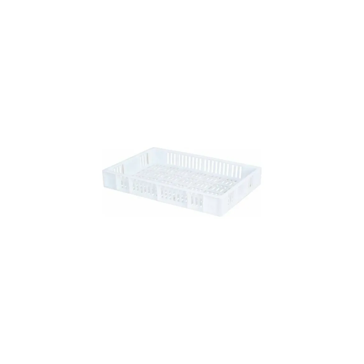 Caisse ajourée PEHD blanc 60 L