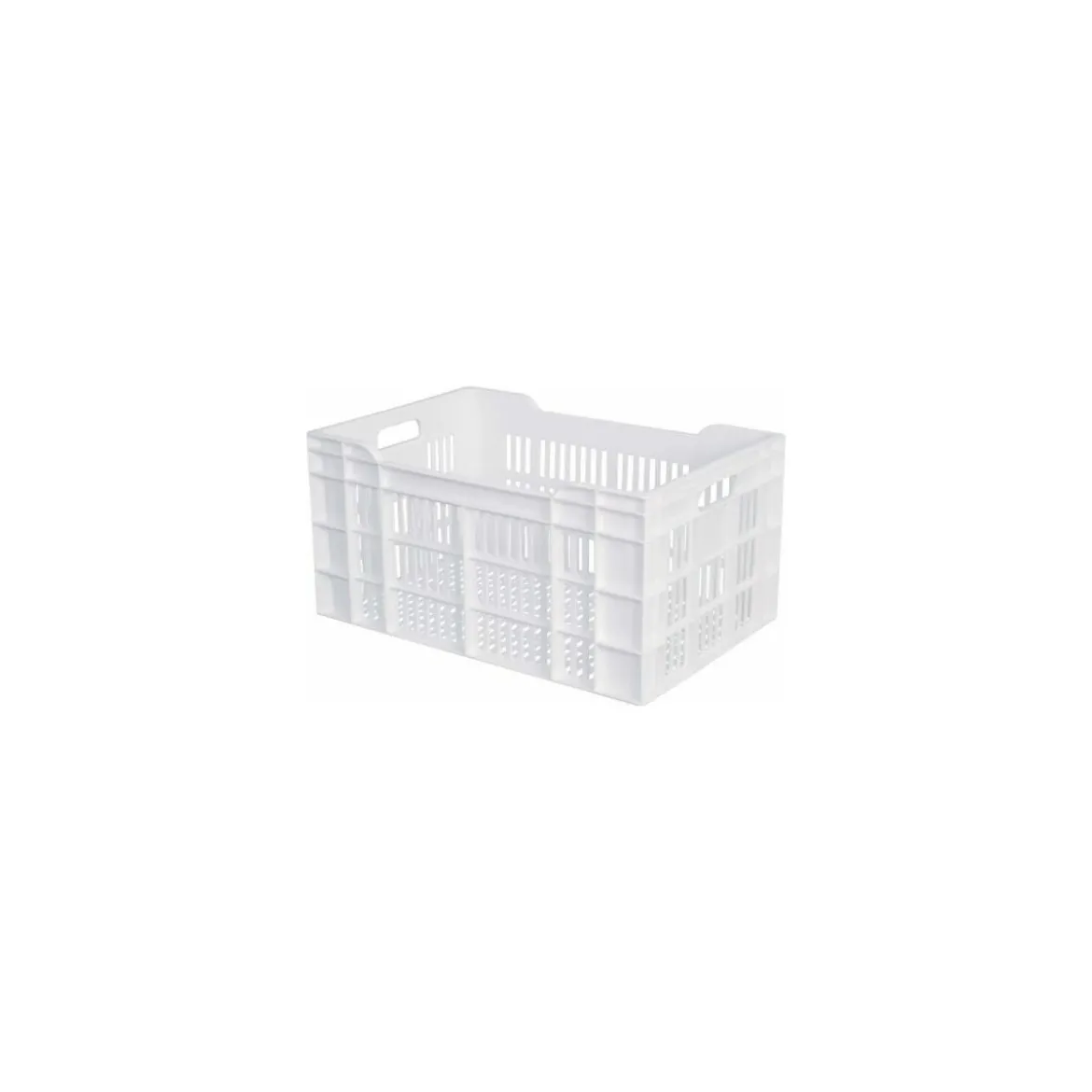 Caisse ajourée PEHD blanc 60 L