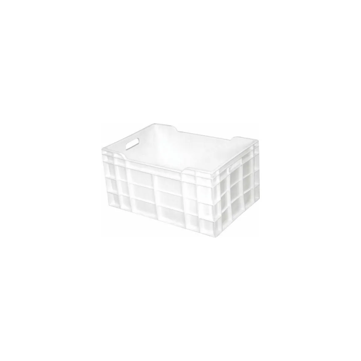 Caisse pleine PEHD blanc 60 L