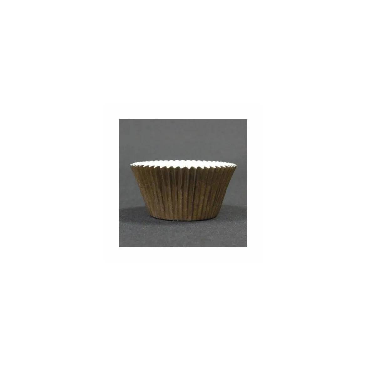 Caissette de cuisson ronde Optima 5 x 4 cm en carton brun - par 200