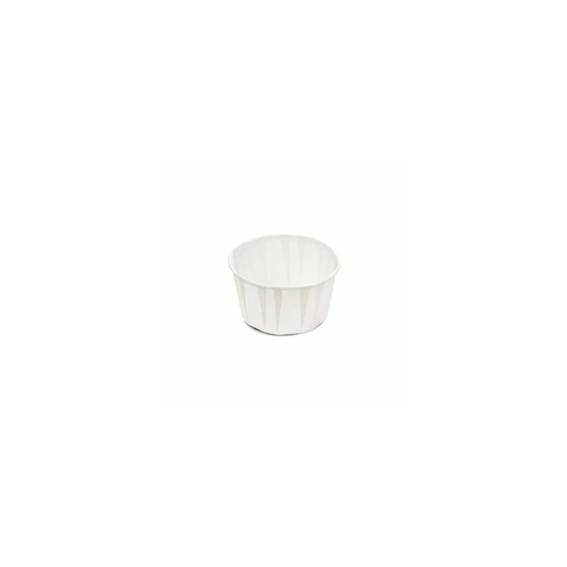 Caissette de cuisson ronde 5,4 x 4 cm en papier blanc - par 250