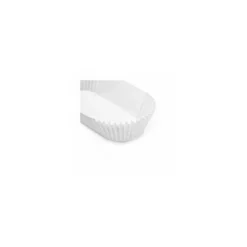 Caissette ovale plissée papier blanc 10,5 cm - par 1000