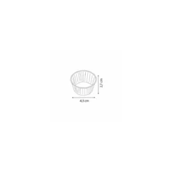 Caissette plissée blanche 4,3 x 2,7 cm (n°9) - par 1000