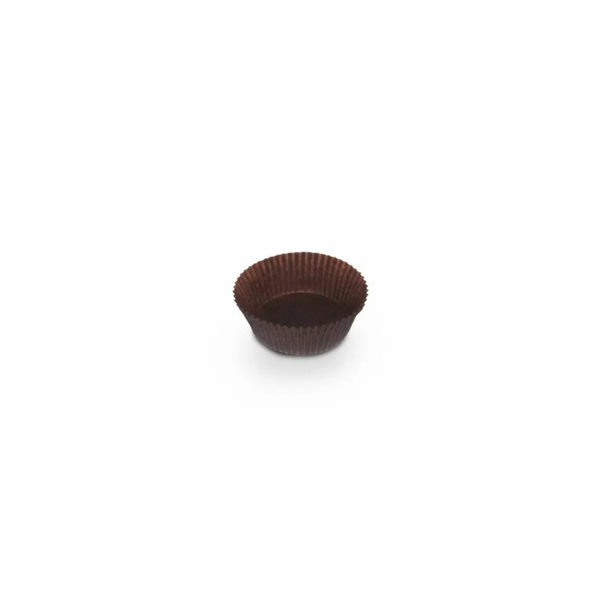 Caissette plissée brune 6 x 2,5 cm (n°1201) - par 1000