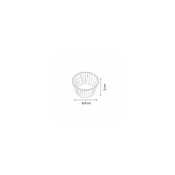 Caissette plissée brune 6,9 x 3 cm (n°1207) - par 1000