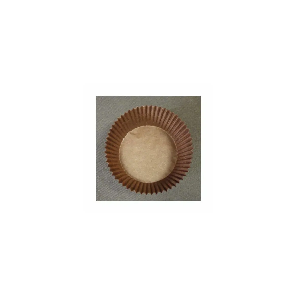 Caissette plissée brune 6,9 x 3 cm (n°1207) - par 1000