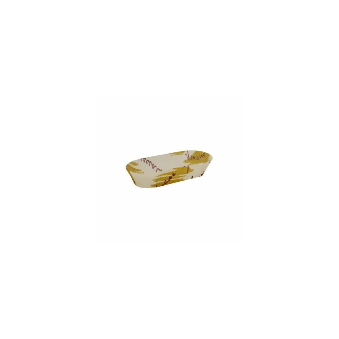 Caissette plissée ovale décor ALIZEE 10,5 x 4 x 2,5 cm (n°88) - par 1000