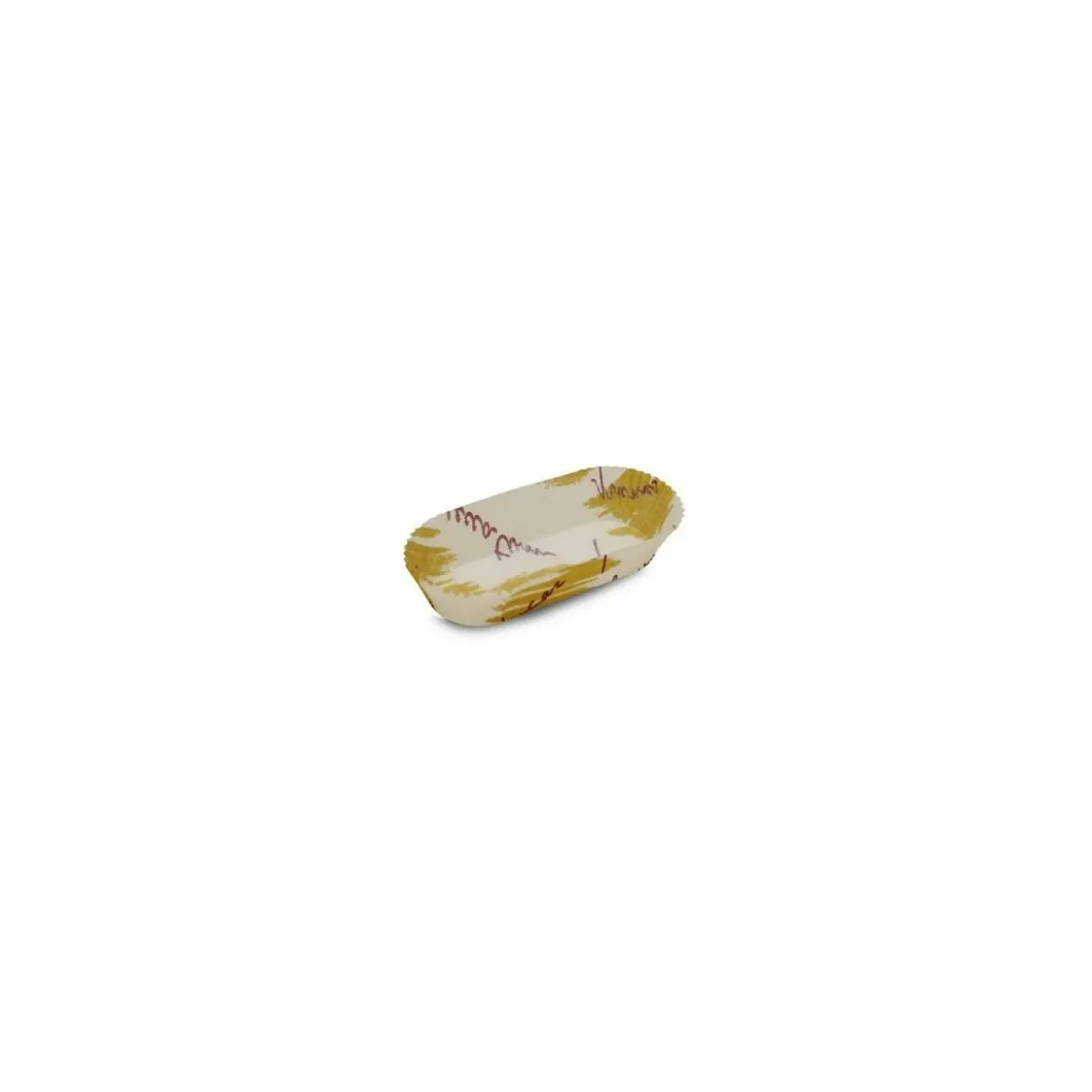 Caissette plissée ovale décor ALIZEE 10,5 x 4 x 2,5 cm (n°88) - par 1000