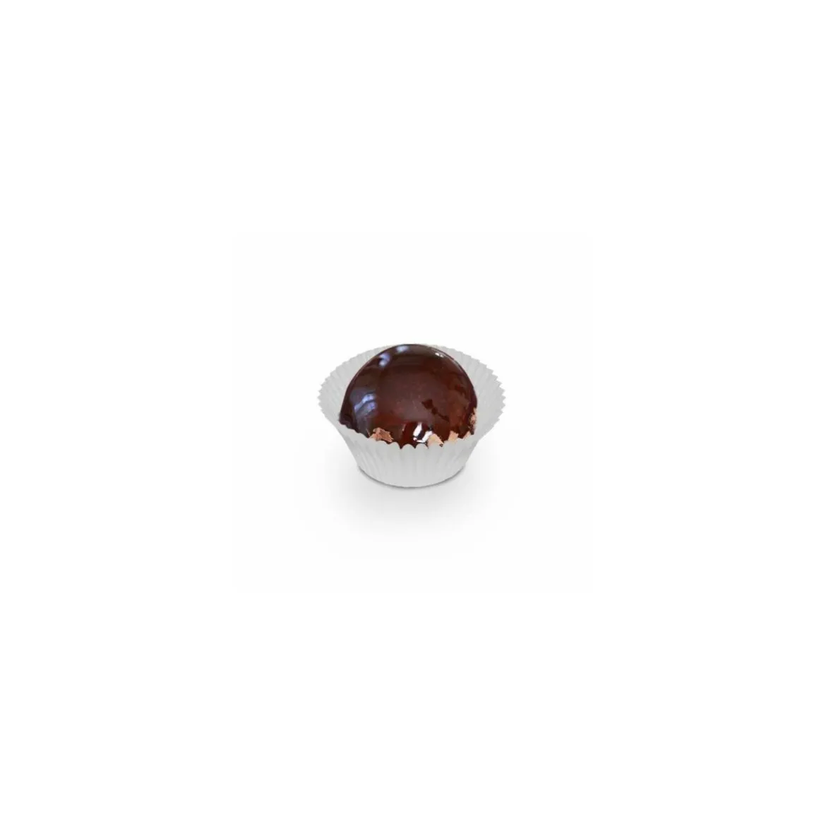 Caissette plissée ronde blanche 4,8 x 2,9 cm (n°10) - par 1000
