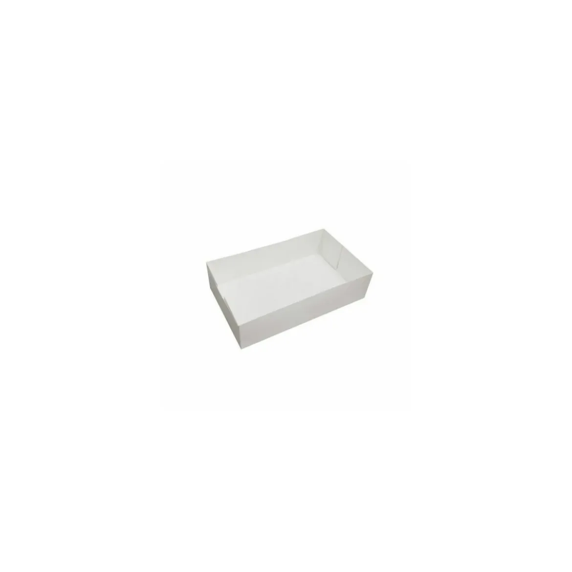 Caissette pâtissière blanche 18 x 12 x 5 cm - par 100