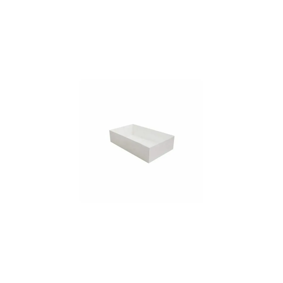 Caissette pâtissière blanche 16 x 11 x 5 cm - par 100