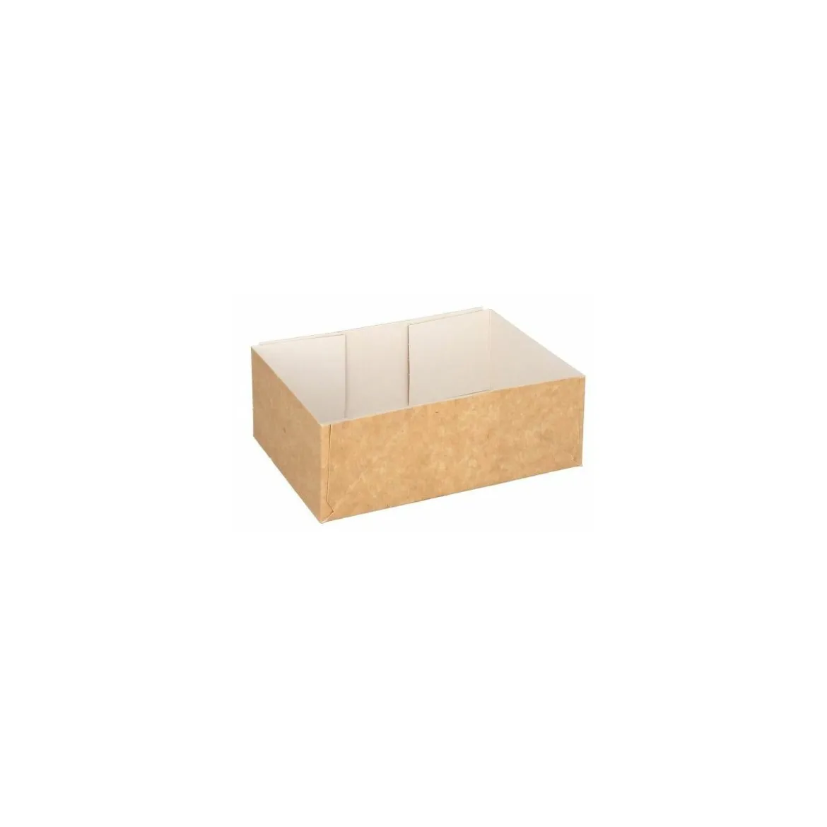 Caissette pâtissière kraft brun 14 x 10 x 5 cm - par 100