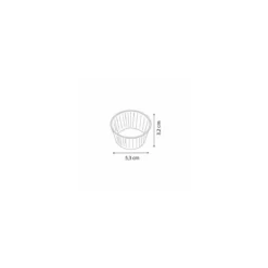 Caissette ronde plissée papier blanc ø 5,5 cm - par 1000