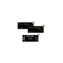 Cartes longues PVC noires Edikio Flex 5 x 12 cm - par 500