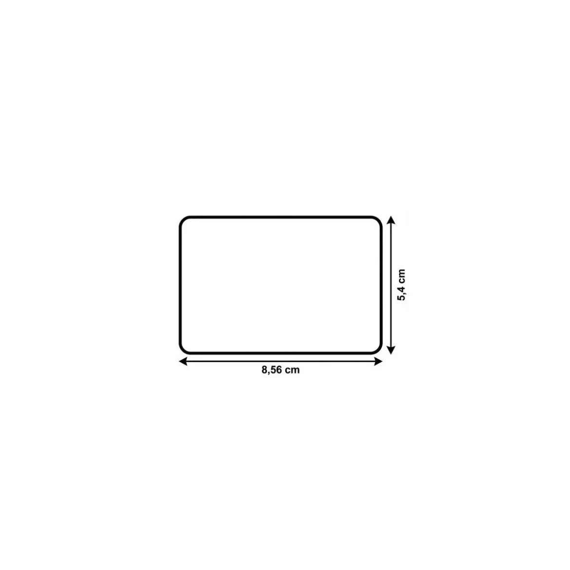 Cartes PVC effet ardoise Edikio Access Flex et Duplex 8,56 x 5,4 cm - par 100
