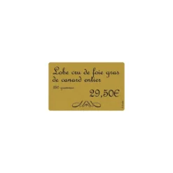 Cartes PVC or Edikio Access Flex et Duplex 8,56 x 5,4 cm - par 100