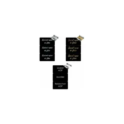 Cartes sécables PVC noires Edikio Access Flex et Duplex 8,56 x 5,4 cm - par 100