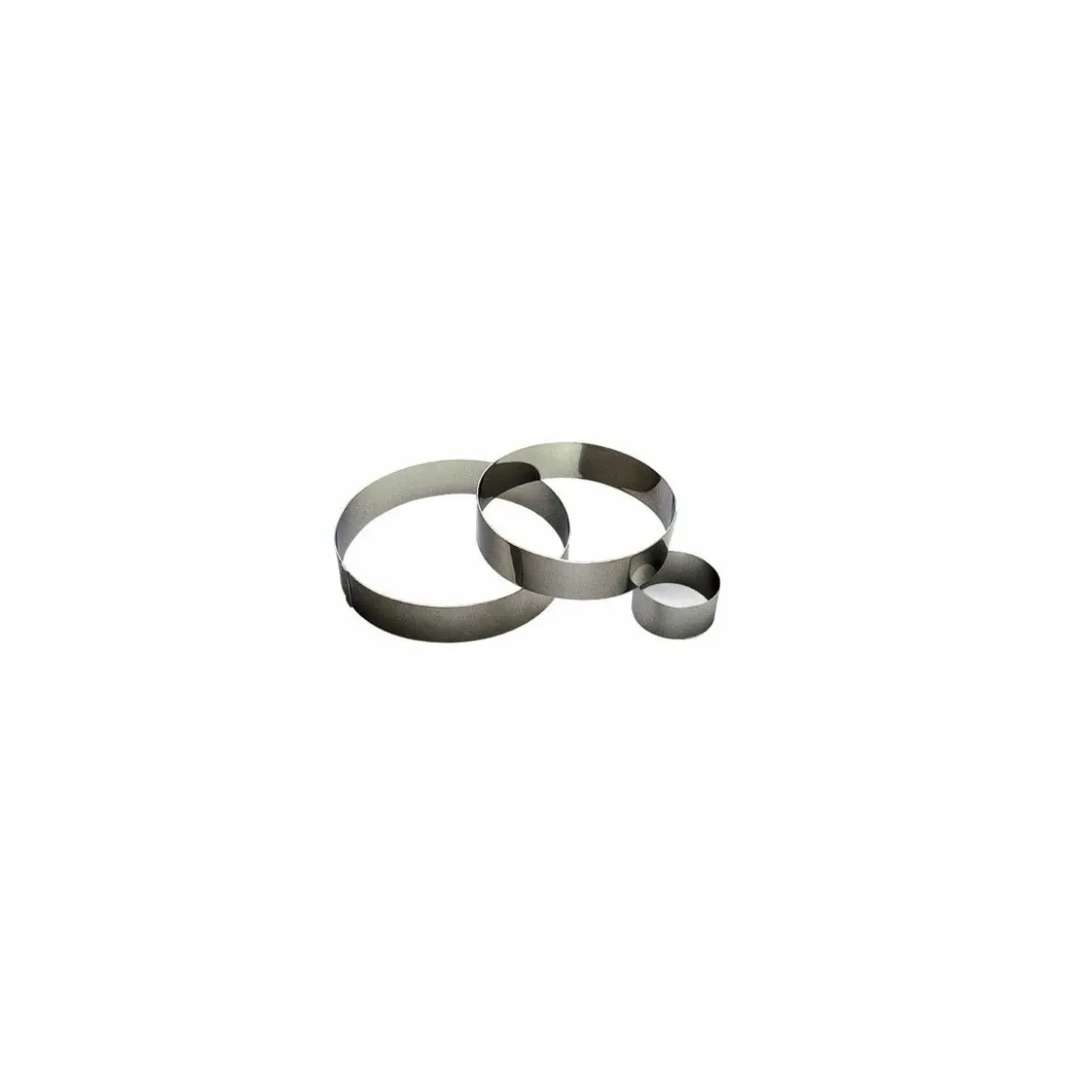 Cercle à mousse inox ø 18 x 4,5 cm