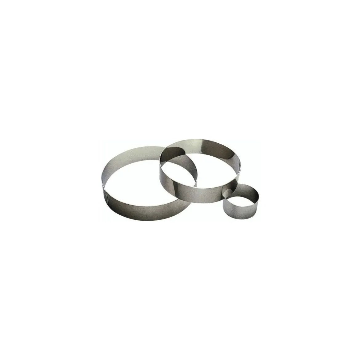 Cercle à mousse inox ø 10 x 4,5 cm