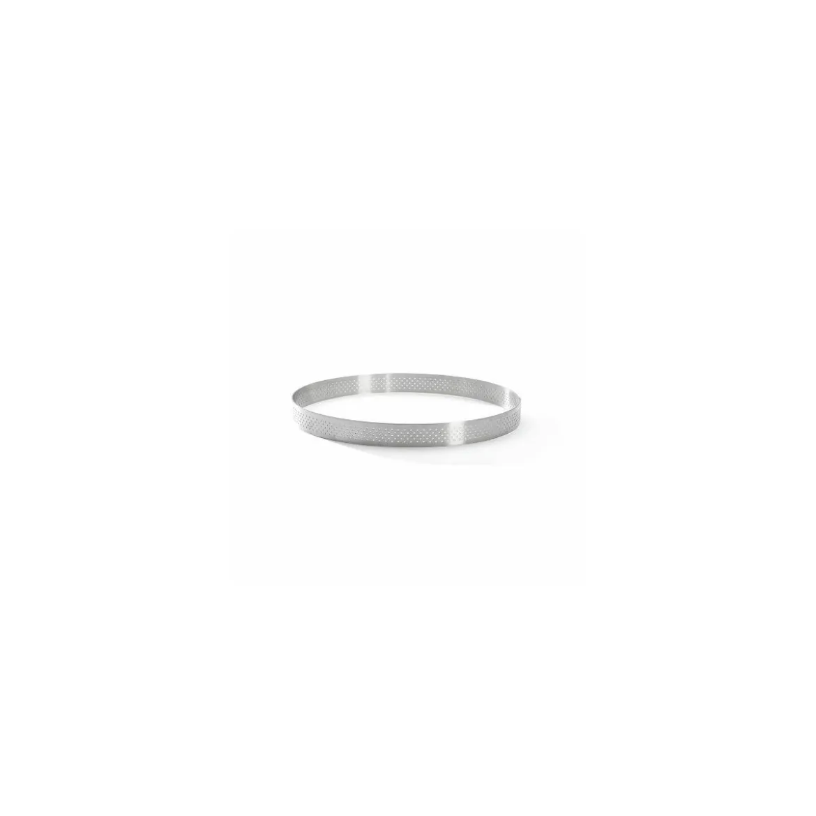 Cercle à tarte inox perforé inox 20,5 x 2 cm