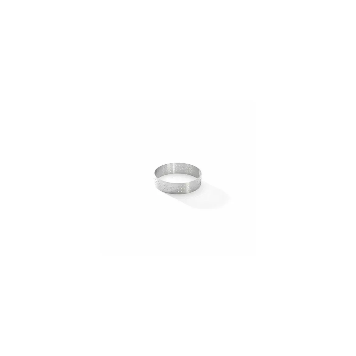 Cercle à tarte inox perforé Ø 8,5 X 2 cm