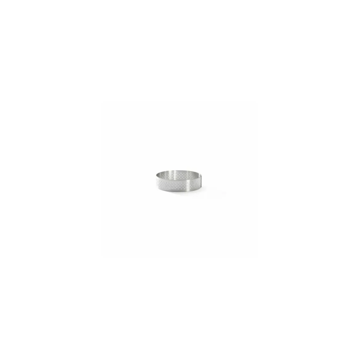 Cercle à tarte inox perforé Ø 8,5 X 2 cm