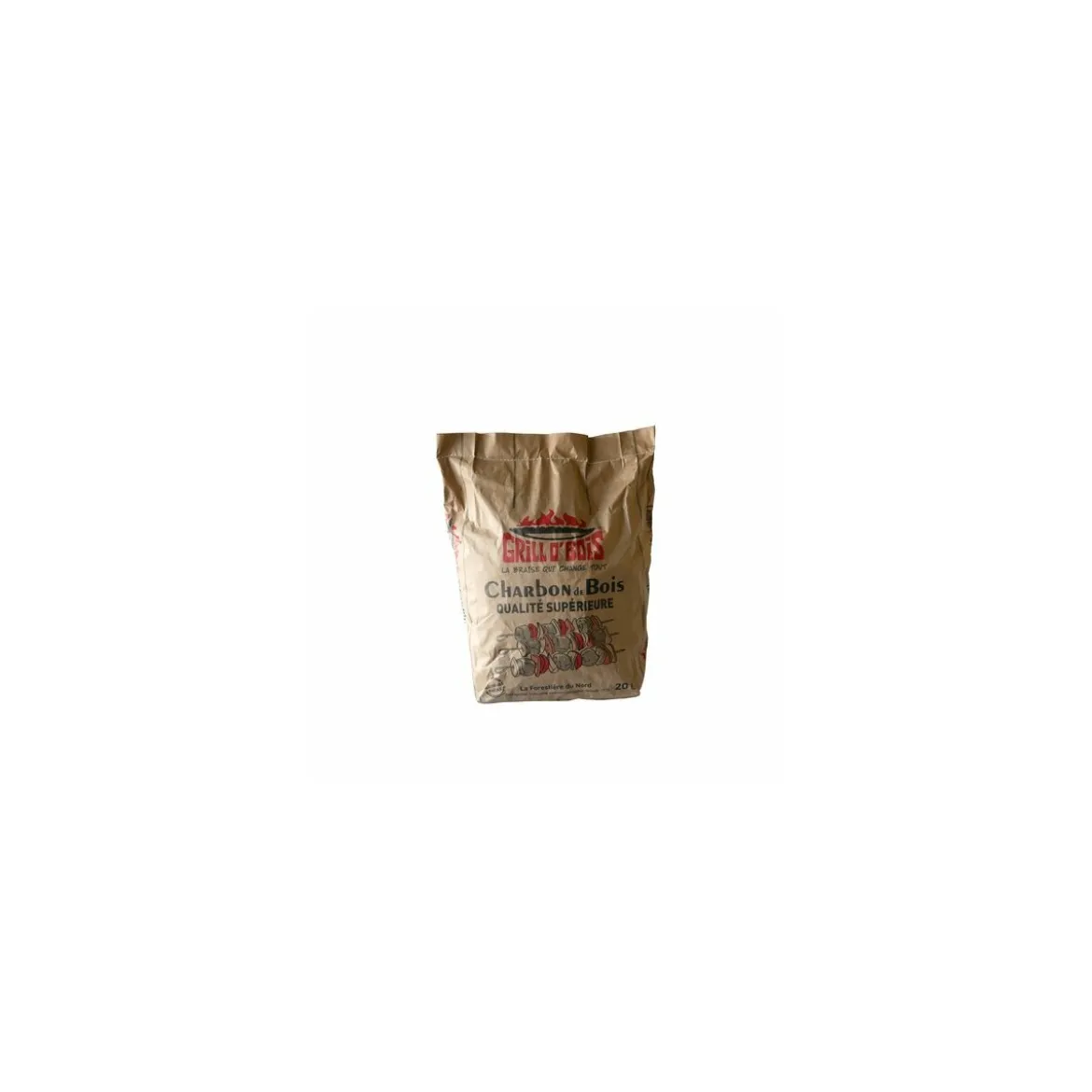 Charbon de bois Grill O Bois qualité supérieure 20 L