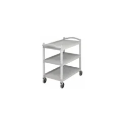Chariot de service 3 plateaux gris