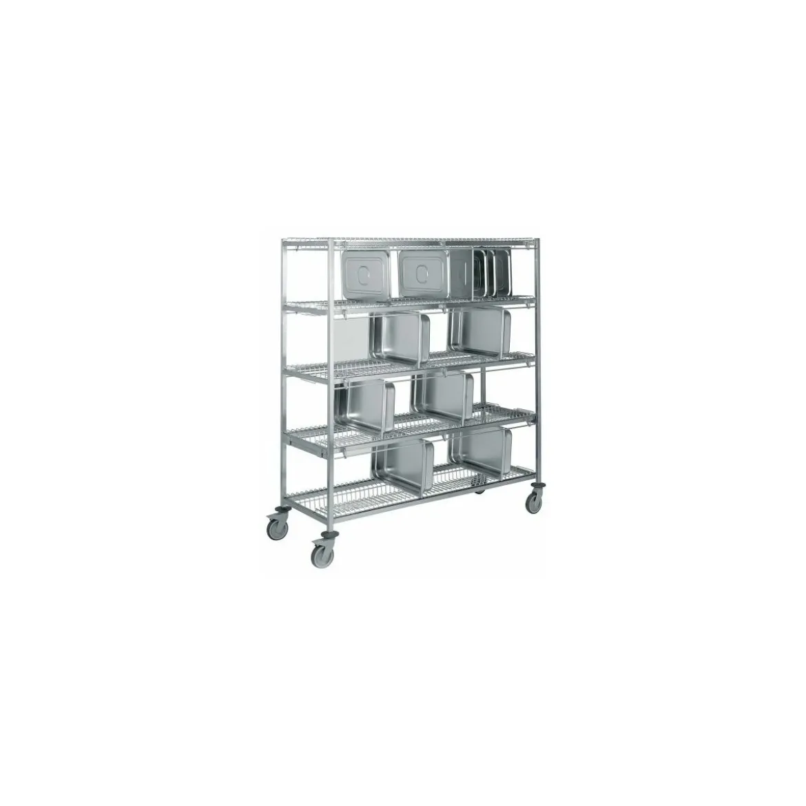 Chariot porte bac GN 51 bacs 167 x 62 x 170,5 cm