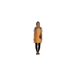 Chasuble polycoton moka / ivoire 85 cm TU