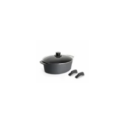 Cocotte Diamond Lite fonte 6L + couvercle verre + poignées