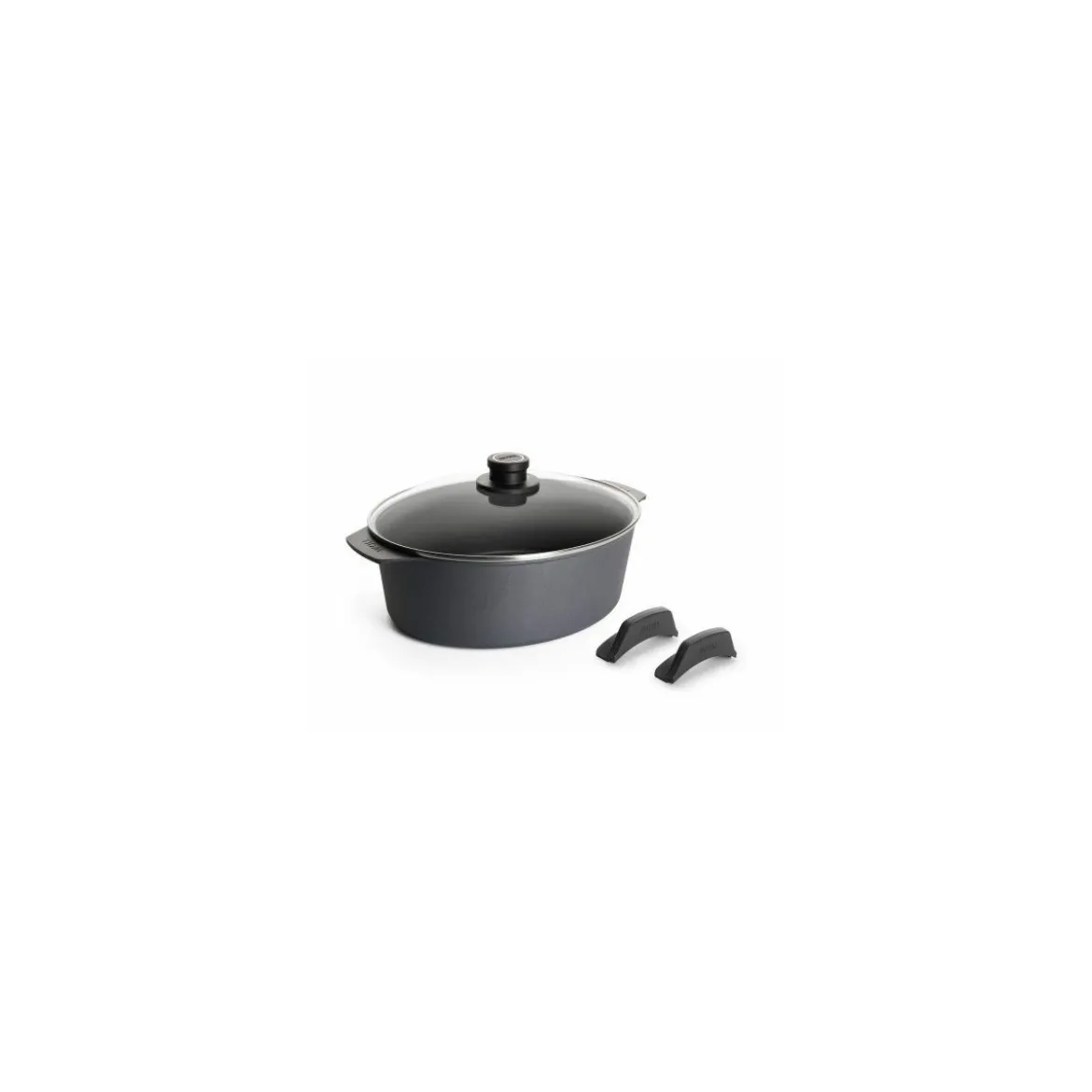 Cocotte Diamond Lite fonte 3L + couvercle verre + poignées