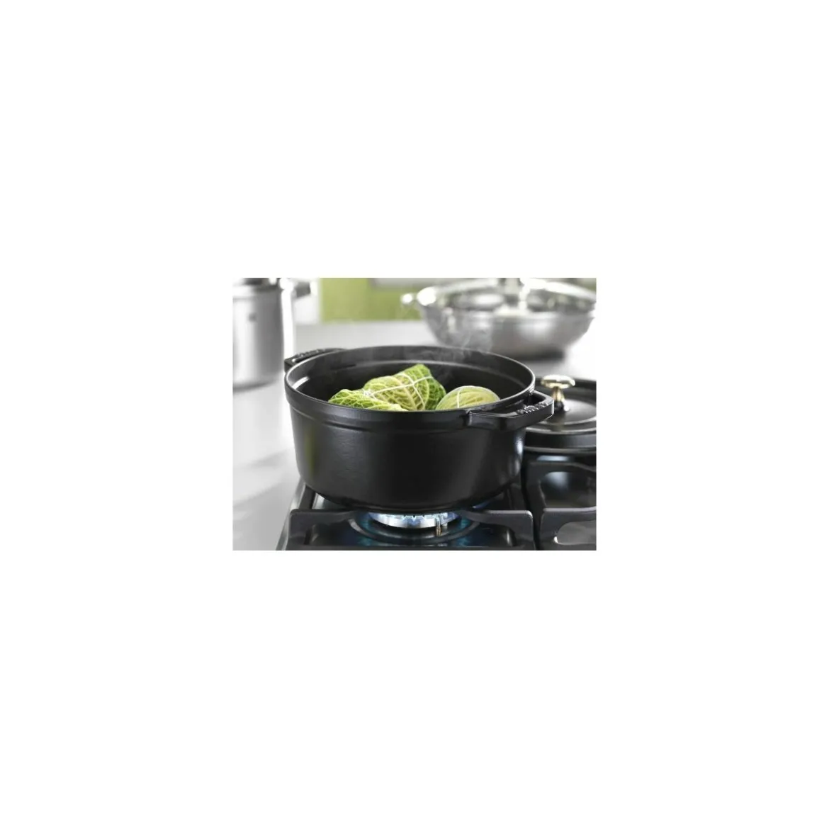 Cocotte fonte ovale noire Staub ø 41 cm