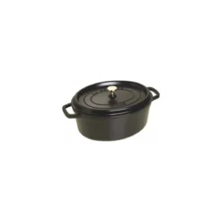 Cocotte fonte ovale noire Staub ø 31 cm