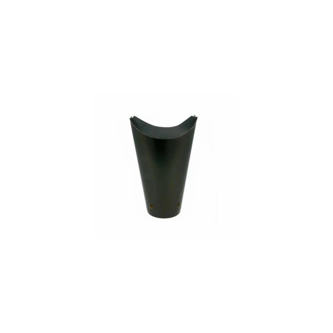 Coffret à frites carton refermable noir 660 ml - par 50