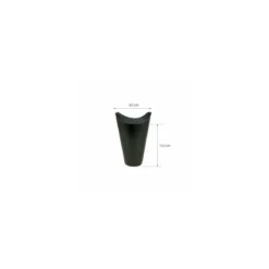 Coffret à frites carton refermable noir 660 ml - par 50