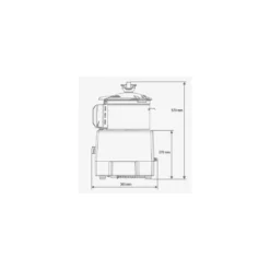 Combiné cutter / coupe légumes R752 Vitesse Variable 230V monophasé