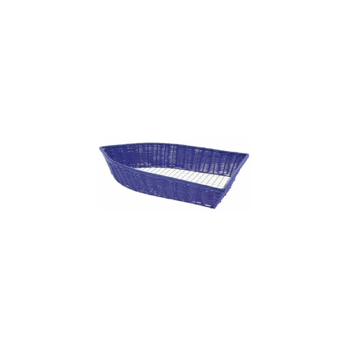 Corbeille de présentation en forme bateau bleu PP 58 x 41 x 12 cm